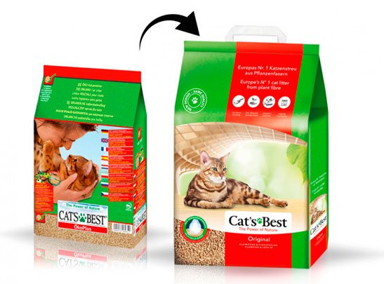 CAT'S BEST EKO PLUS наполнитель для кошачьего туалета